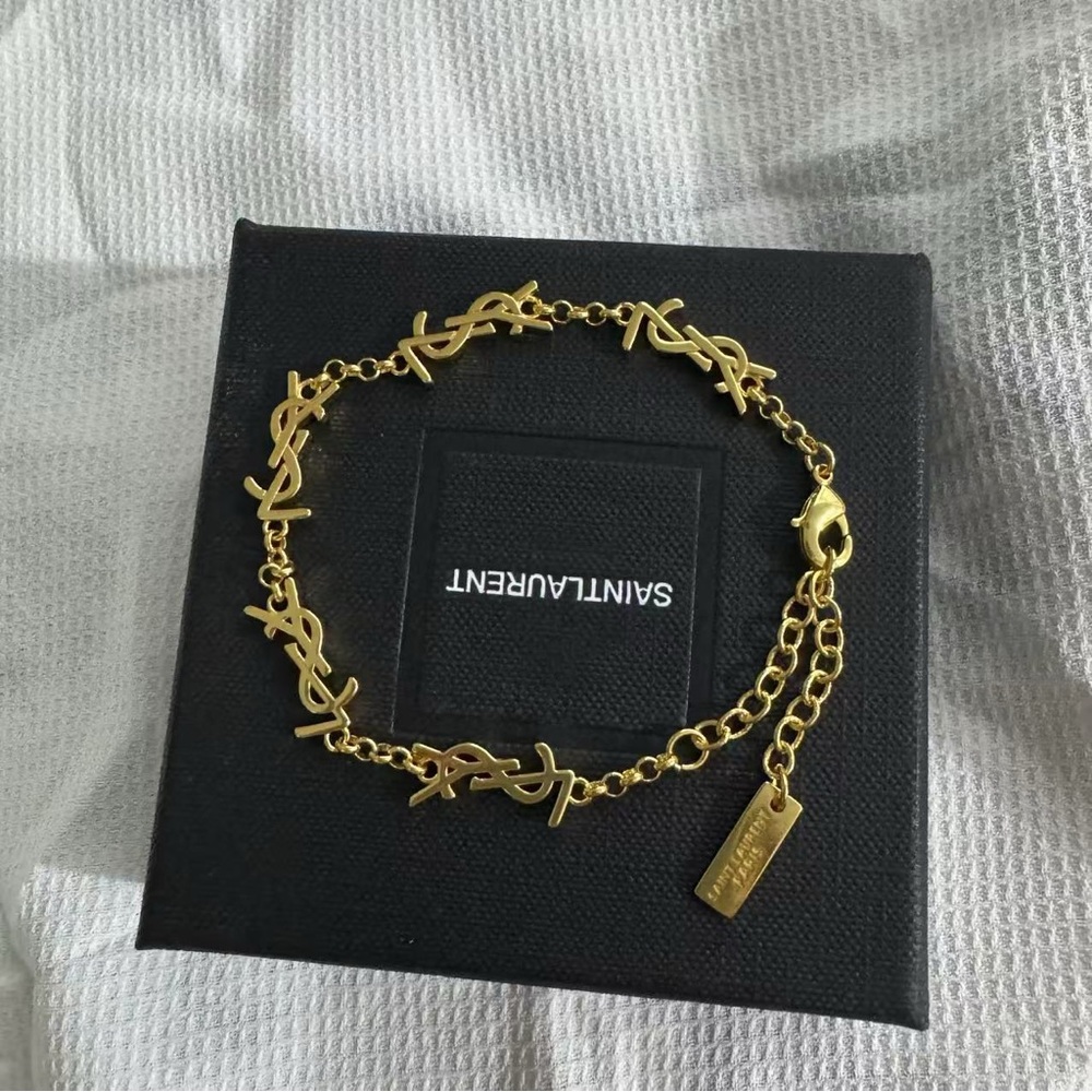 Yves Saint Laurent Ysl Gold Bracelet